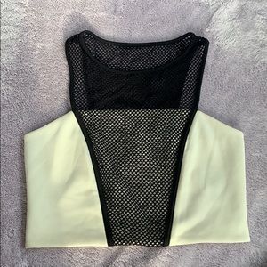 White Mesh Top